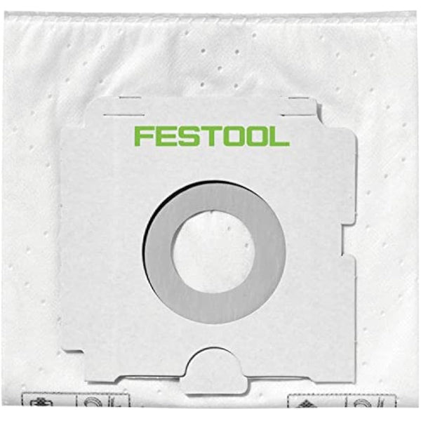 Festool 500438 SELFCLEAN Filter Bag SC FIS-CT SYS/5, White, Set of 5 Pieces