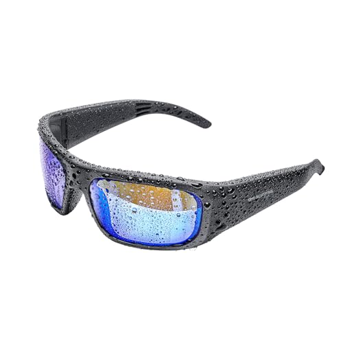 OhO 128GB Camera Glasses,24M Resolution H.265 1080P Smart Glasses with UV400 Sunglasses Lens for Outdoor Sport,Unisex