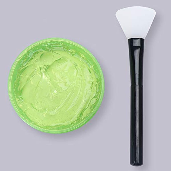 Face Mask Brush Silicone 2PCS Flexible Facial Mud Mask Applicator Brush, Hairless Moisturizers Applicator Tools, Wood Handle Mask Applicator for Mud, Clay, Charcoal Mixed Mask