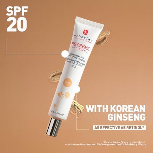 Erborian - BB Cream With Ginseng - Complexion Cream - "Baby Skin" Effect - Korean Cosmetic Treatment 5 -In -1 For SPF 20