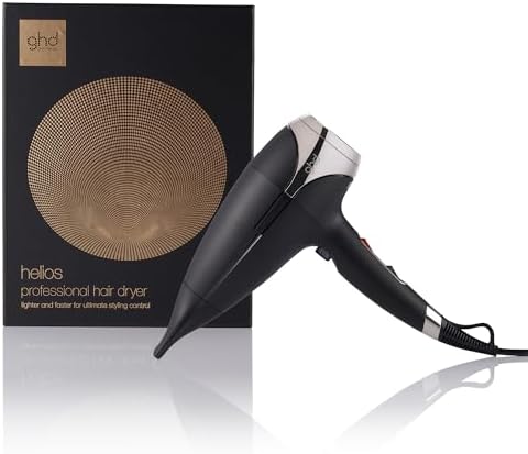 ghd Helios Professional Hair Dryer - Lightweight, Fast Styling, Ultimate Styling Control - for All Hair Types (UK Plug)