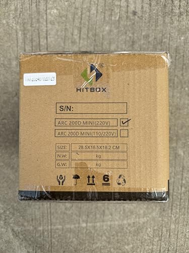 HITBOX 160A Stick Welder, 2 in 1 Lift TIG MMA ARC Welding Machine, 240V Portable Welder with Arc Force, Hot Start, Anti-Stick, LCD Digital Display, IGBT Inverter Welder for Home and Professional Use