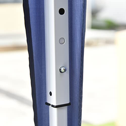 Outsunny 3 x 3(m) Pop Up Gazebo, Water and UV Resistant Party Tent Camping Canopy Marquee with Carry Bag, Blue