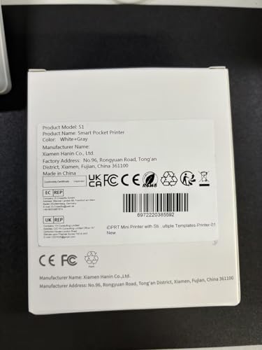 iDPRT Mini Portable Sticker Thermal Printer for Study Notes Pictures DIY Labels, Study Notes, Photos