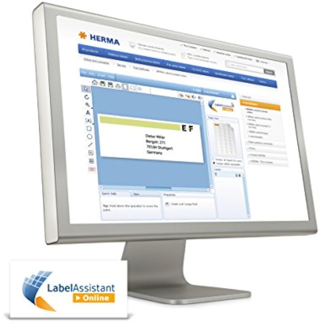 HERMA Self Adhesive Shipping Labels, 2 Labels per A4 Sheet, 200 Sheets, 210 x 148 mm, 400 Labels, Blank Parcel Labels Stickers, Sticky Labels for Laser & Inkjet Printer, White