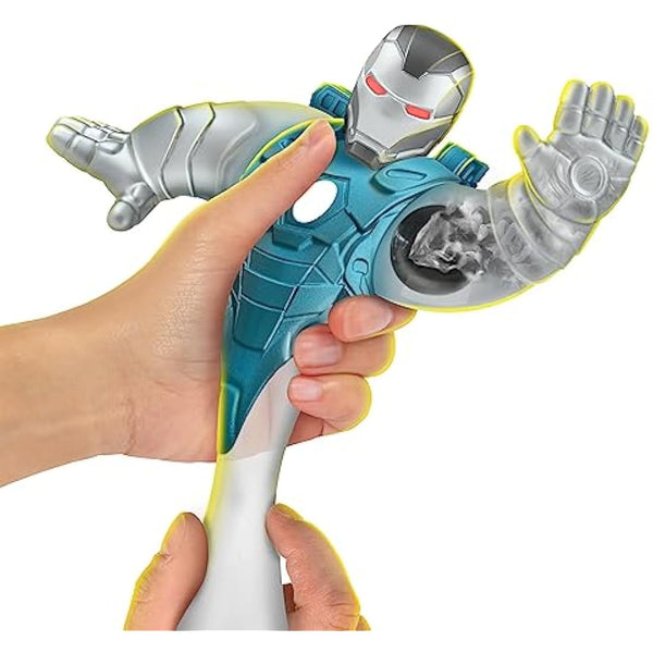 Heroes of Goo Jit Zu Goo Shifters the Marvel edition Hero Pack. Armored Energy War Machine. I'm Super Squishy. Crush the Core! Transform the Goo!