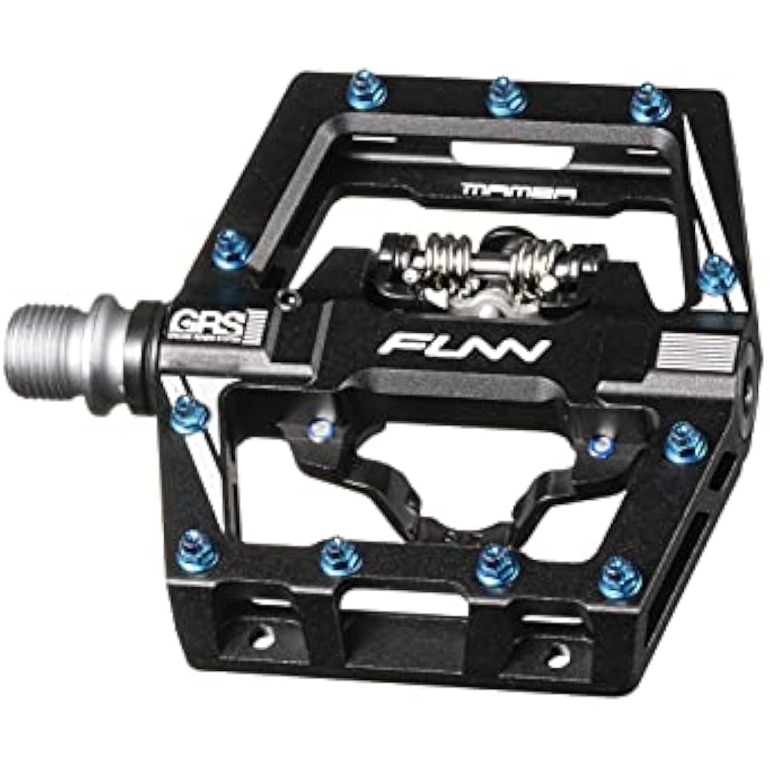 Funn Mamba S MTB Clipless Pedals, Single Sided Clip Mountain Bike Pedals, Compatible with SPD Cleats, 9/16-Inch CrMo Axle Bicycle Pedals for MTB/BMX/Gravel Cycling