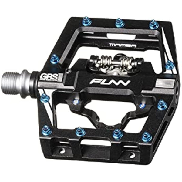 Funn Mamba S MTB Clipless Pedals, Single Sided Clip Mountain Bike Pedals, Compatible with SPD Cleats, 9/16-Inch CrMo Axle Bicycle Pedals for MTB/BMX/Gravel Cycling