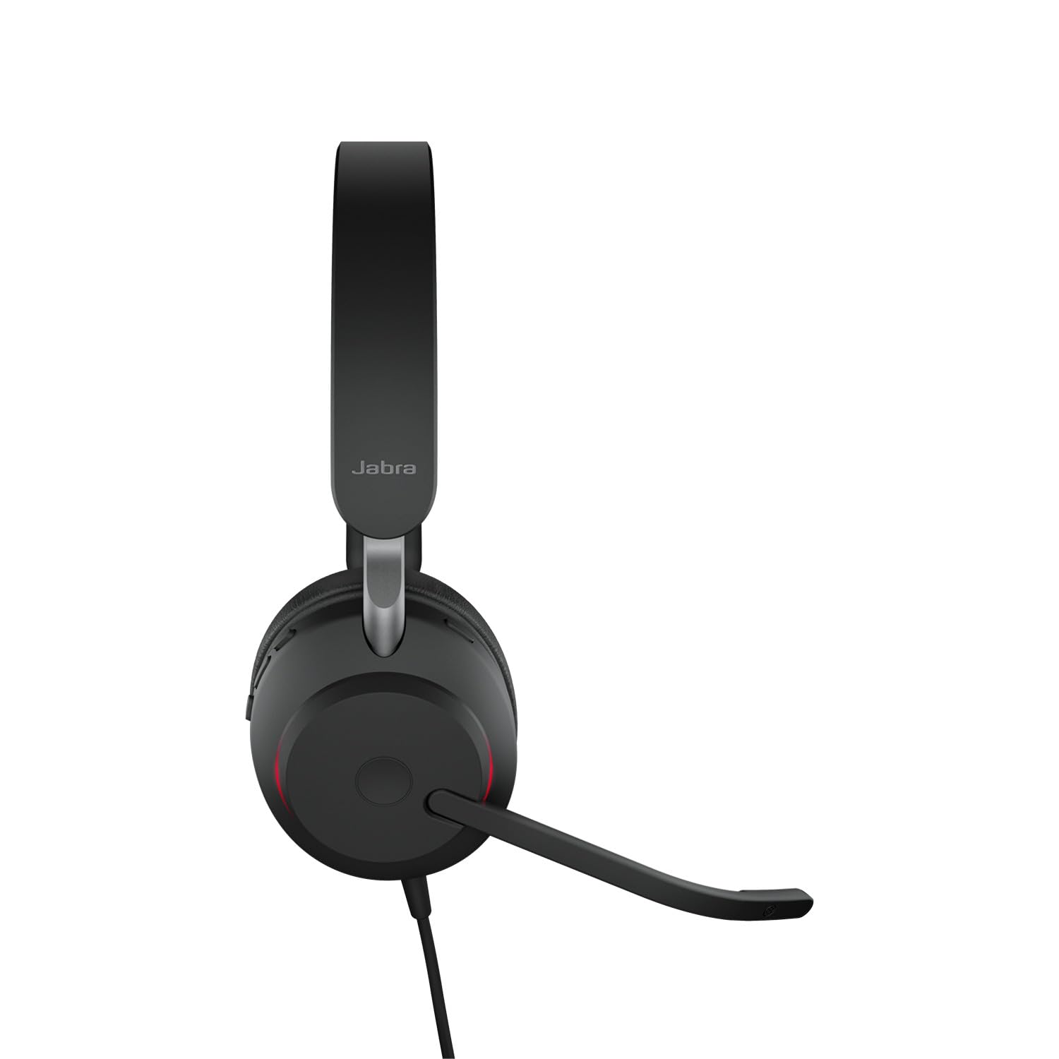 Jabra Evolve2 40 SE Wired Noise-Cancelling Stereo Headset With 3-Microphone Call Technology and USB-A Cable - MS Teams Certified, Works with All Other Platforms - Black