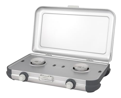 Campingaz Camping Kitchen 2 Camping Stove | 2 x 2000 Watts | 2-Burner Gas Stove with removable pan Supports | portable & compact