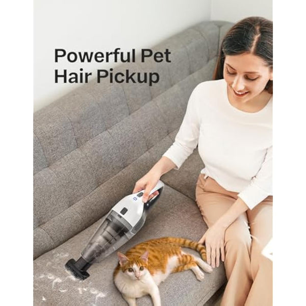 Handheld Vacuum Cleaner, Powerful Suction Portable Lightweight Hand Held Vacuum Cordless with 25-30Mins Long Runtime Rechargeable Battery Quick Charge for Home, Car, Carpet Stairs, Pet Hair Cleaning