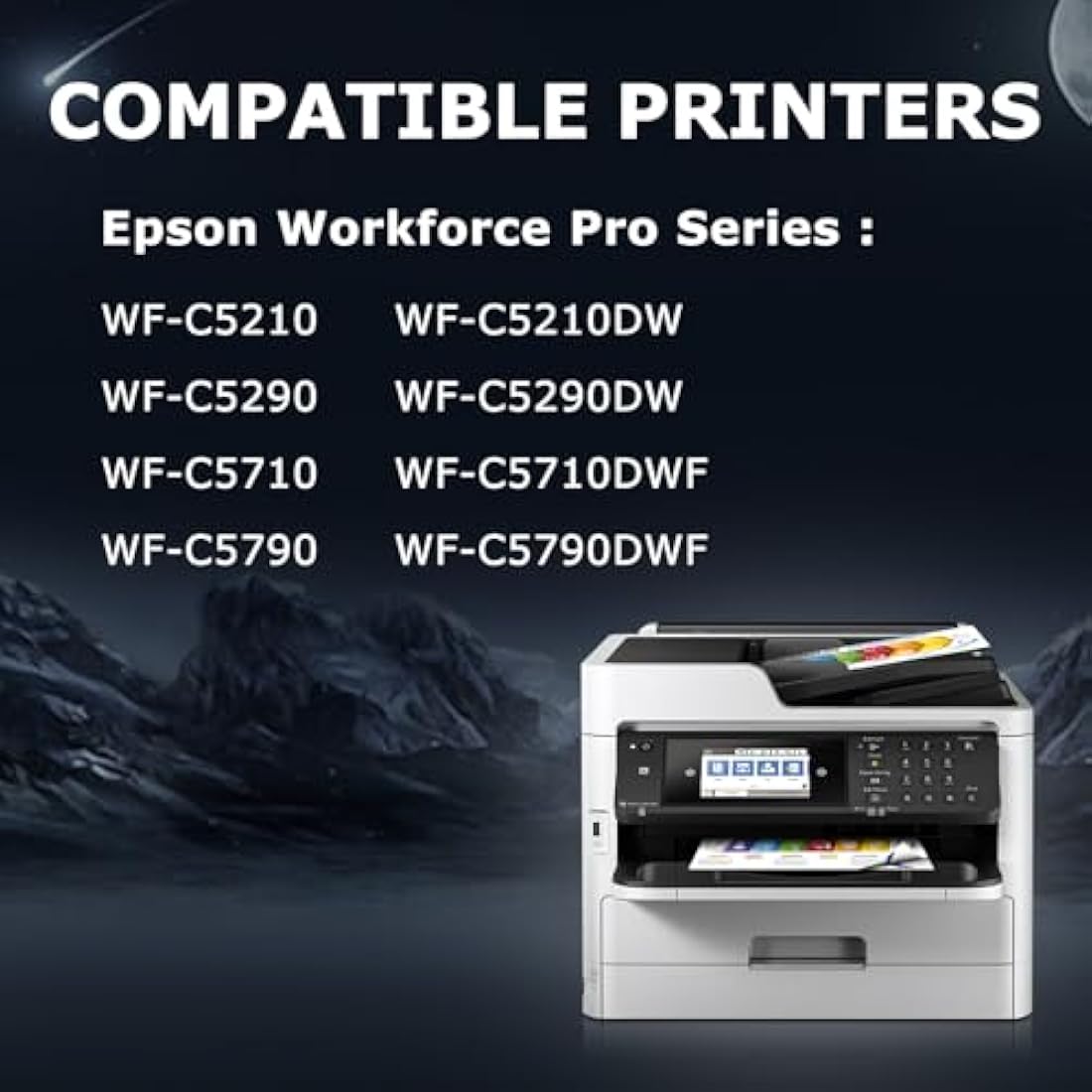 DOUBLE D T9451 Ink Cartridges Compatible with Epson T9451 T9452 T9453 T9454 Work for Epson WorkForce Pro WF-C5710DWF WF-C5790DWF WF-C5210DW WF-C5290DW WF-C5710 WF-C5790 (T9451-T9454 = 4PK)