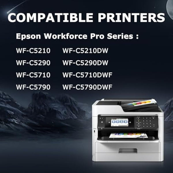 DOUBLE D T9451 Ink Cartridges Compatible with Epson T9451 T9452 T9453 T9454 Work for Epson WorkForce Pro WF-C5710DWF WF-C5790DWF WF-C5210DW WF-C5290DW WF-C5710 WF-C5790 (T9451-T9454 = 4PK)
