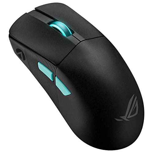 ASUS ROG Spatha X Wireless Gaming Mouse, 24 GHz/Wired USB, 19,000 DPI Optical Sensor, 12 Programmable Buttons, RGB, Swappable Switch Design, Micro Switches, Magnetic Charging Stand, Black