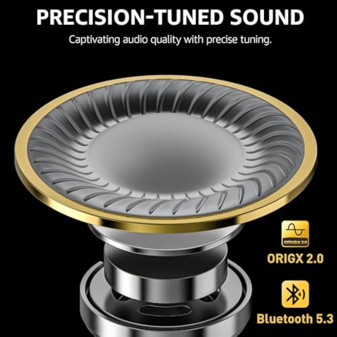 TOZO T10 Wireless Earbuds Bluetooth 5.3 Headphones, App Customize EQ, Ergonomic Design, 55H Playtime, Wireless Charging Case, IPX8 Waterproof Powerful Sound in-Ear Headset Blue(New Upgraded)