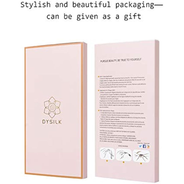 DYSILK 5D Eyelashes Wispies Handmade False Eyelashes Pack Extension Thick Long Reusable Soft Makeup Natural Look Fake Eyelashes