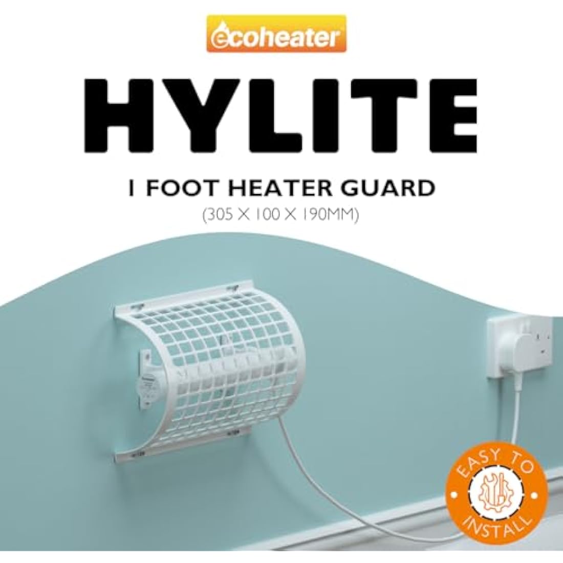 Hylite Ecoheater 1ft Tube Heater Guard White