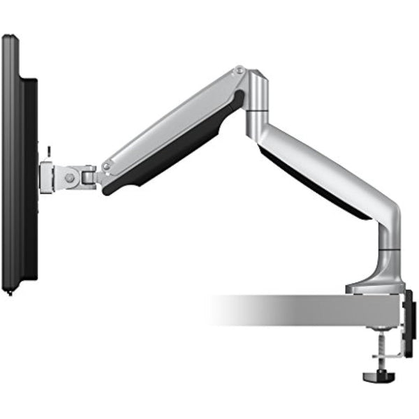 ICY BOX Monitor Mount for 1 Monitor up to 32 Inches (up to 9 kg, VESA 75 x 75/100 x 100), 2 Mounting Options, Swivel and Tilt, Cable Management, Ergonomic, Silver