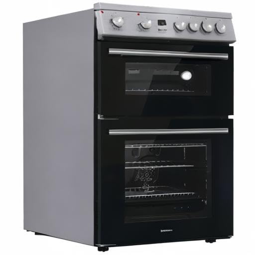 Hisense HDE3211BBUK 60cm Electric Cooker with Ceramic Hob-Black , A Rated Double Oven