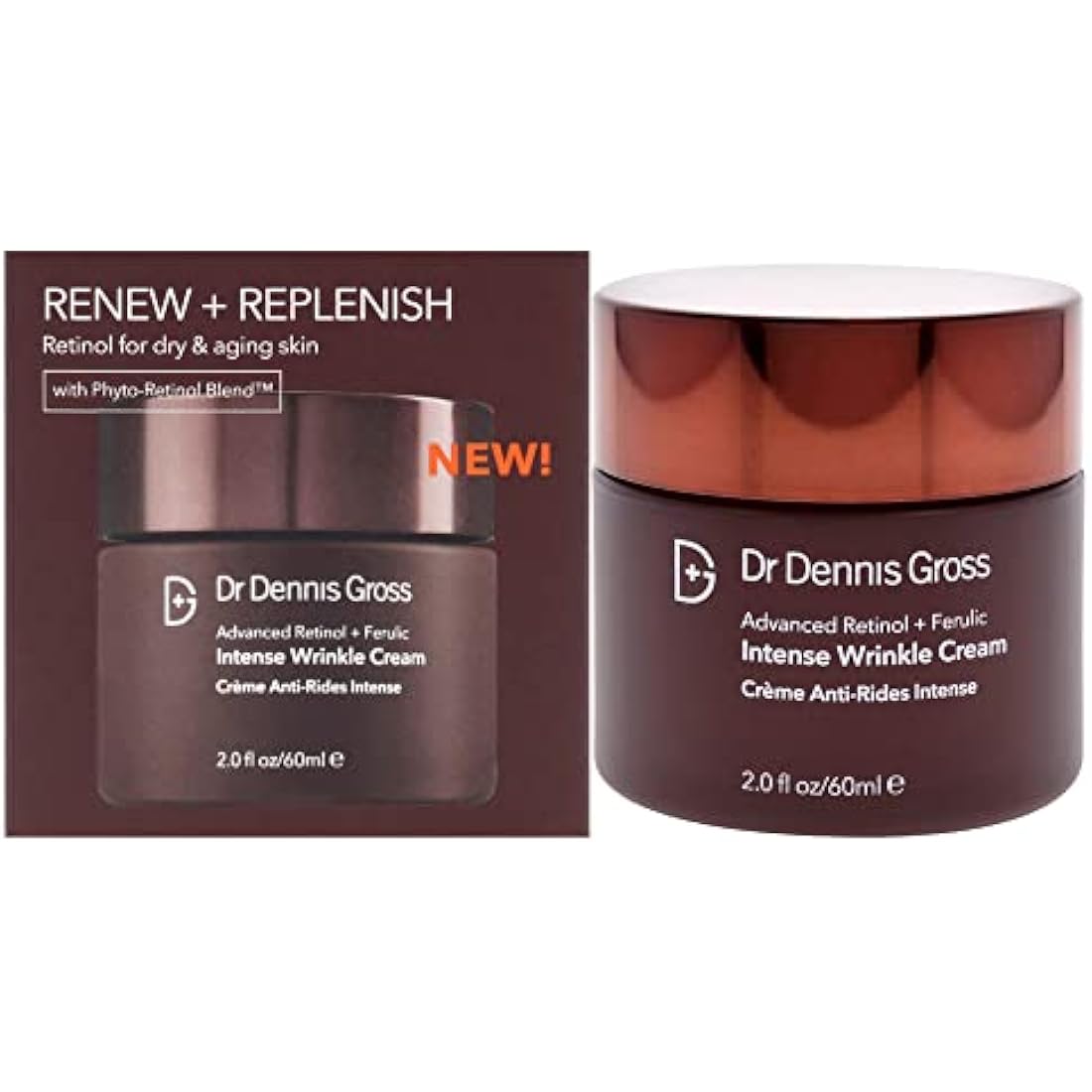 Dr. Dennis Gross Advanced Retinol Plus Ferulic Intense Wrinkle Cream For Unisex 2 oz Cream