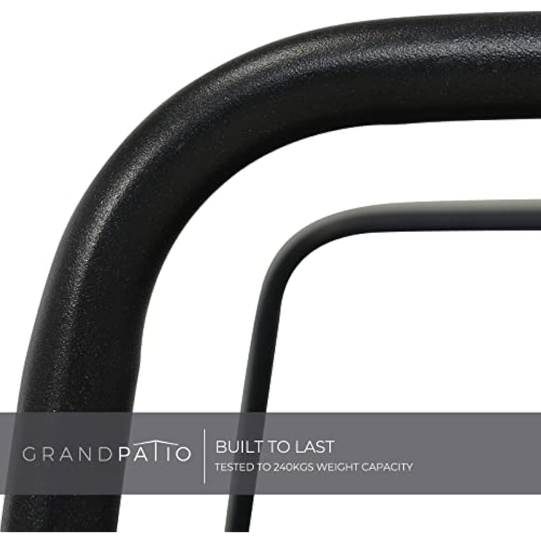 Grand patio Conversation Sets 4 Pieces, Garden Table and Chairs, mesh sling Material, Waterproof, Breathable, Garden Furniture Sets for Outdoor, Backyard, Poolside (Beige)