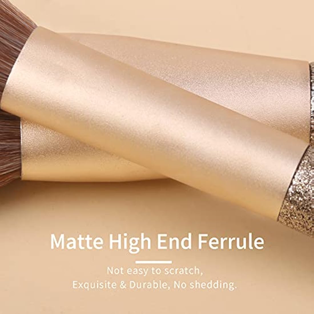 ENZO KEN Natural Hair Makeup Brush Set Professional, Sable Makeup Brushes Set with Case, Natural Hair Brushes Makeup Set, Glitter Make up Brushes Set Professional - ORRA, Black