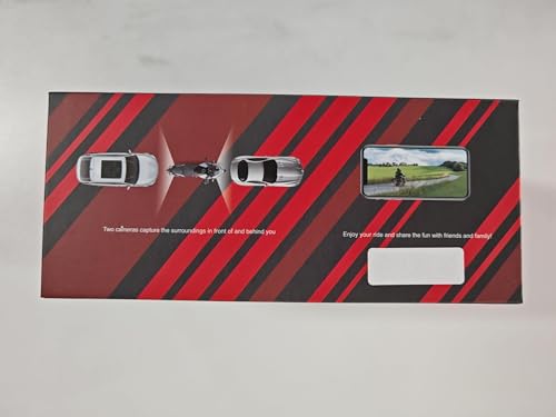 K7 Motorcycle Dash Cam Front and Rear with EIS Anti-Shake 2K + 2K@30FPS or 1080P + 1080P@60 FPS Motorbike Camera, GPS, Wi-Fi, 24Hrs G-Sensor, Waterproof Motorcycle Camera Support 512 GB Max