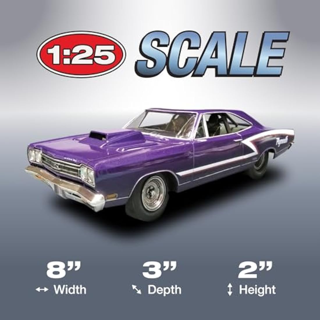 AMT 1:25 1969 Plymouth GTX Hardtop Pro Street Model Building Kit