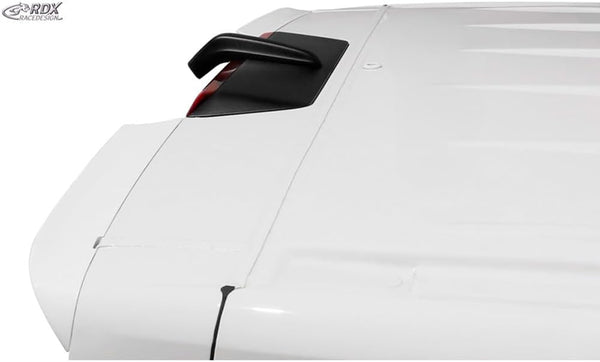 RDX Racedesign Roof spoiler compatible with Volkswagen Crafter (H2) & MAN TGE (H2) 2017- (with 2 barn doors) (PU)