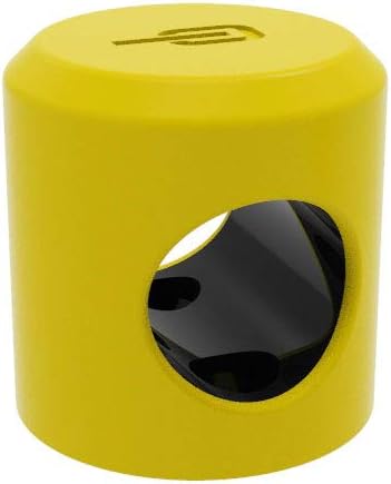 Hiplok ANKR Mini - Yellow. Compact Bike Wall & Ground Anchor for Bicycles & Scooters. Premium Steel, Easy-Fit, Fixings inc. 50mm x 50mm (25mm Internal)