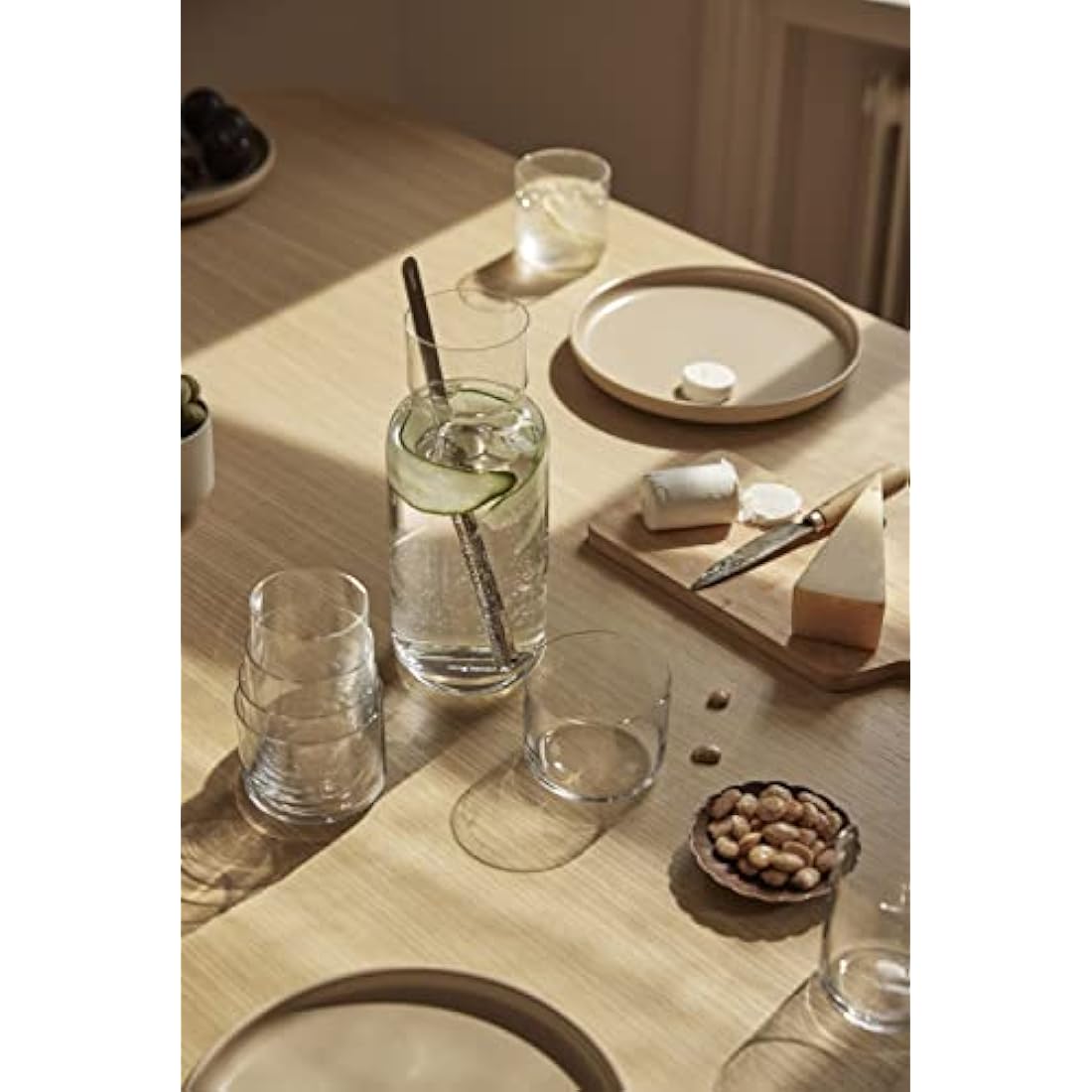 aarke Nesting Glasses, 4 x 290 ml (9.8 fl oz), Crystal Glass, Dishwasher Safe