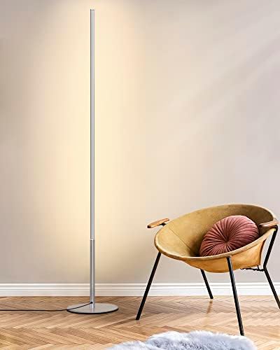 EDISHINE Modern LED Floor Lamp, 57.5" Minimalist Dimmable Corner Lighting, Standing Tall Floor Lamp for Living Room, Bedroom, Office, 3000K Warm White Light
