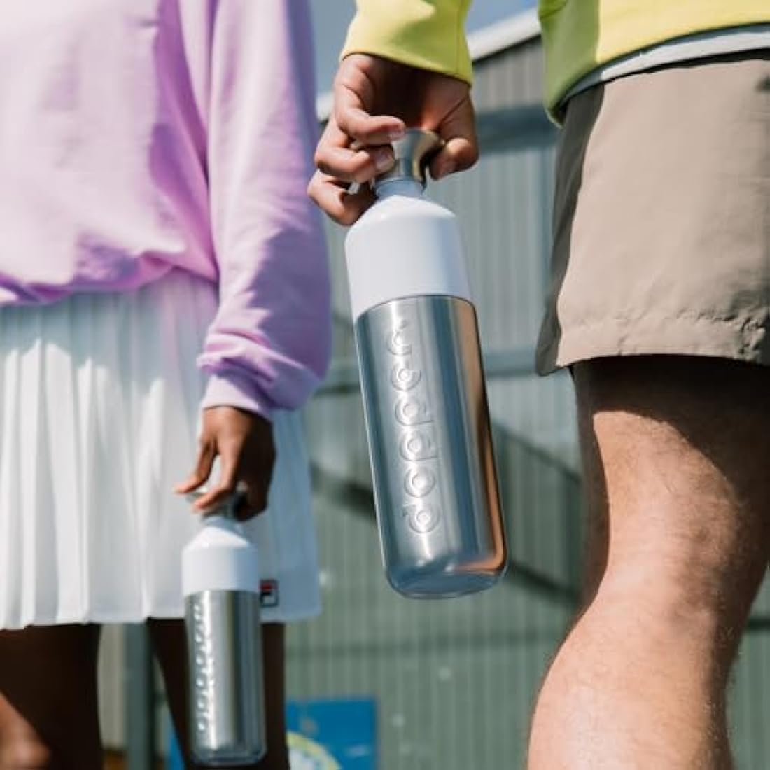 dopper Steel 1.1L Water Bottle - Stainless Steel Bottle - BPA Free Reusable 18/8 Stainless Steel Metal Sports Bottle for Sports and Office Use