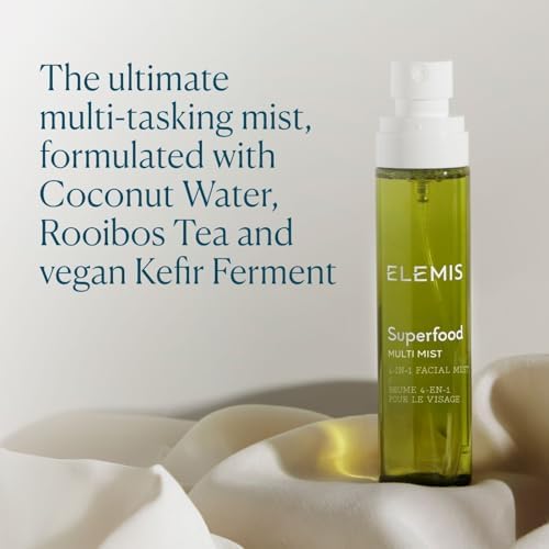 ELEMIS Superfood Multi Mist, 4-In-1 Face Mist to Nourish, Hydrate and Prime, Facial Essence with Anti-Oxidant Rich Superfoods, Hydrating Face Spray to Soothe and Refresh for Radiant Skin, 100ml