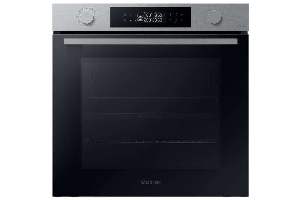 Samsung Series 4 Dual Cook Flex Smart Oven with Pyrolytic Cleaning, Colour: Stainless Steel, NV7B45305AS