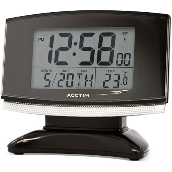 Acctim 71207 Acura Smartlite® Radio Controlled Alarm Clock, Black