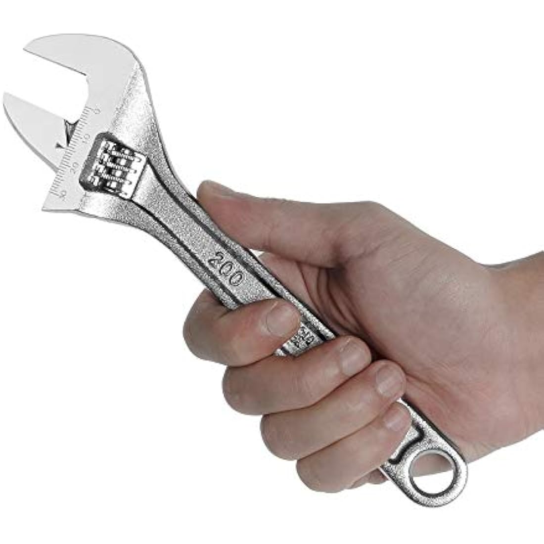 Jetech 4pcs Adjustable Spanner Set, Metric + SAE Professional Heavy Duty Adjustable Wrench Set Include 6in, 8in, 10in, 12in, Industry Grade Shifter Spanners with Large Opening, Roll-up Pouch