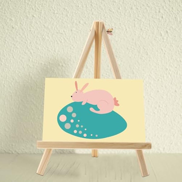 HAKZEON 8 Pack 30 x 20 CM Wooden Tabletop Easel, Mini Easel with Movable Bar, Adjustable Wood Easel Stand for Paintings, Drawings, Framed Photos, Signs