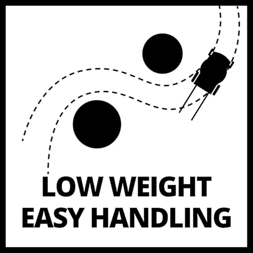 Einhell Power X-Change 36/43 Cordless Lawnmower With Battery (x2) and Charger (x2) - 36V, 43cm Cutting Width, 63L Grass Box, 6 Cutting Heights, Mulching - GE-CM 43 Li M Battery Lawn Mower Red / Black