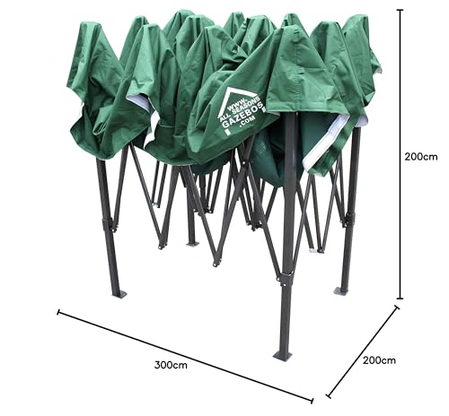 All Seasons Gazebos | 3x2m Pop Up Gazebo with 4 Side Walls & Accessory Pack | Heavy Duty, Fully Waterproof, High Grade Materials (Navy)