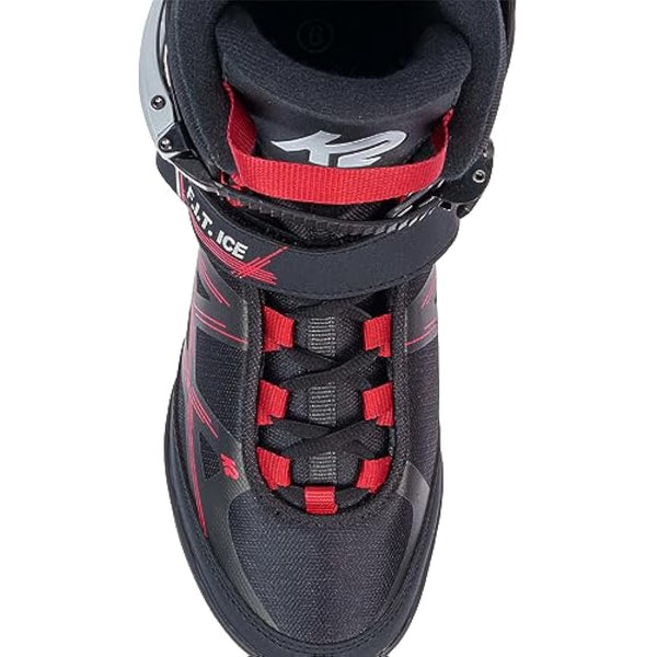 K2 F.I.T. ICE 25G0410 Men's Ice Skates Black/Red