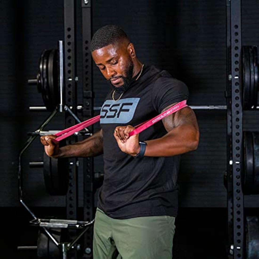 'Serious Steel Fitness 32'' Resistance Training Bands (Portable Exercise Band System Training Bands- Great for Individuals Under 5'10'')'