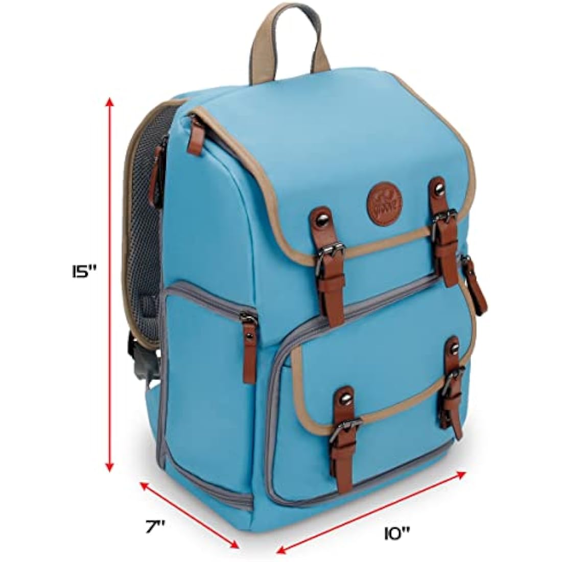 ENHANCE Designer Edition Trading Card Backpack - MTG Deck Bag Card Binder Space, TCG Deck Box Storage, Playmat Holder - Compatible with Magic The Gathering, Lorcana (Canvas Look - Blue)