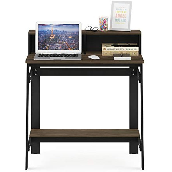 Furinno Simplistic A Frame Computer Desk, Study Desk, Writing Desk, Columbia Walnut