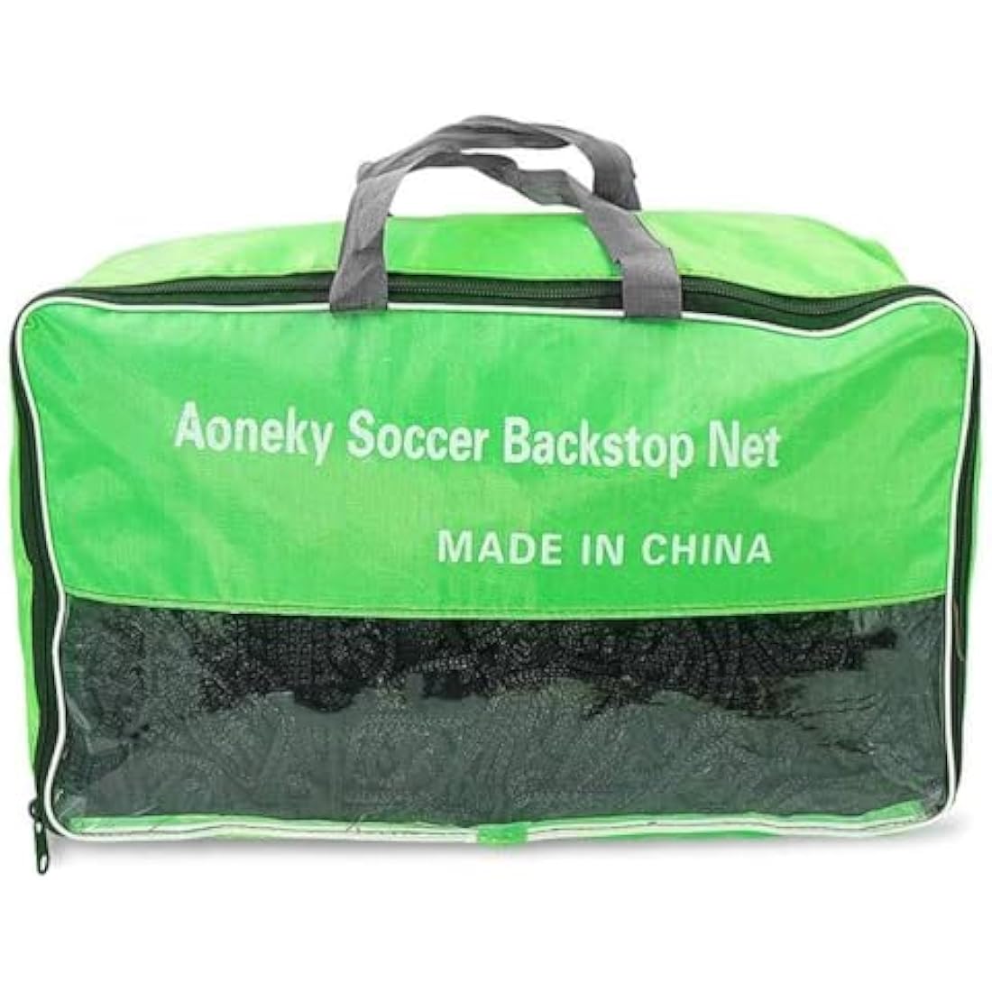 Aoneky 10x10ft/ 10x20ft /10x30ft Football Soccer Backstop Net, 2.5mm Polyester Cord, 4''x4'' Square Mesh - Heavey Duty Sports Barrier Net, Football Containment Net for Soccer Rebounder Training