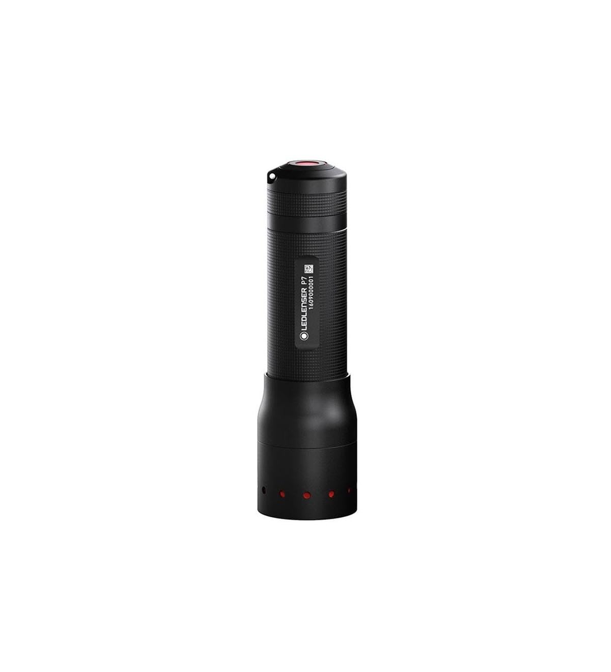 Ledlenser P7R torch LED, 1000 lumens, rechargeable Lithium 18650 battery, 210m long distance beam, focusable, up to zu 40h runtime, incl. magnetic charging system and wall mounting, Flashlight