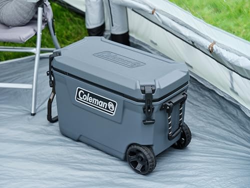 Coleman Convoy Heavy-Duty Insulated Hard Cooler with handles| large capacity| Keeps Ice for up to 5 Days| Full foam insulation| Large Durable Portable Cool Ice Box for Rugged Outdoor Use & Jobsites