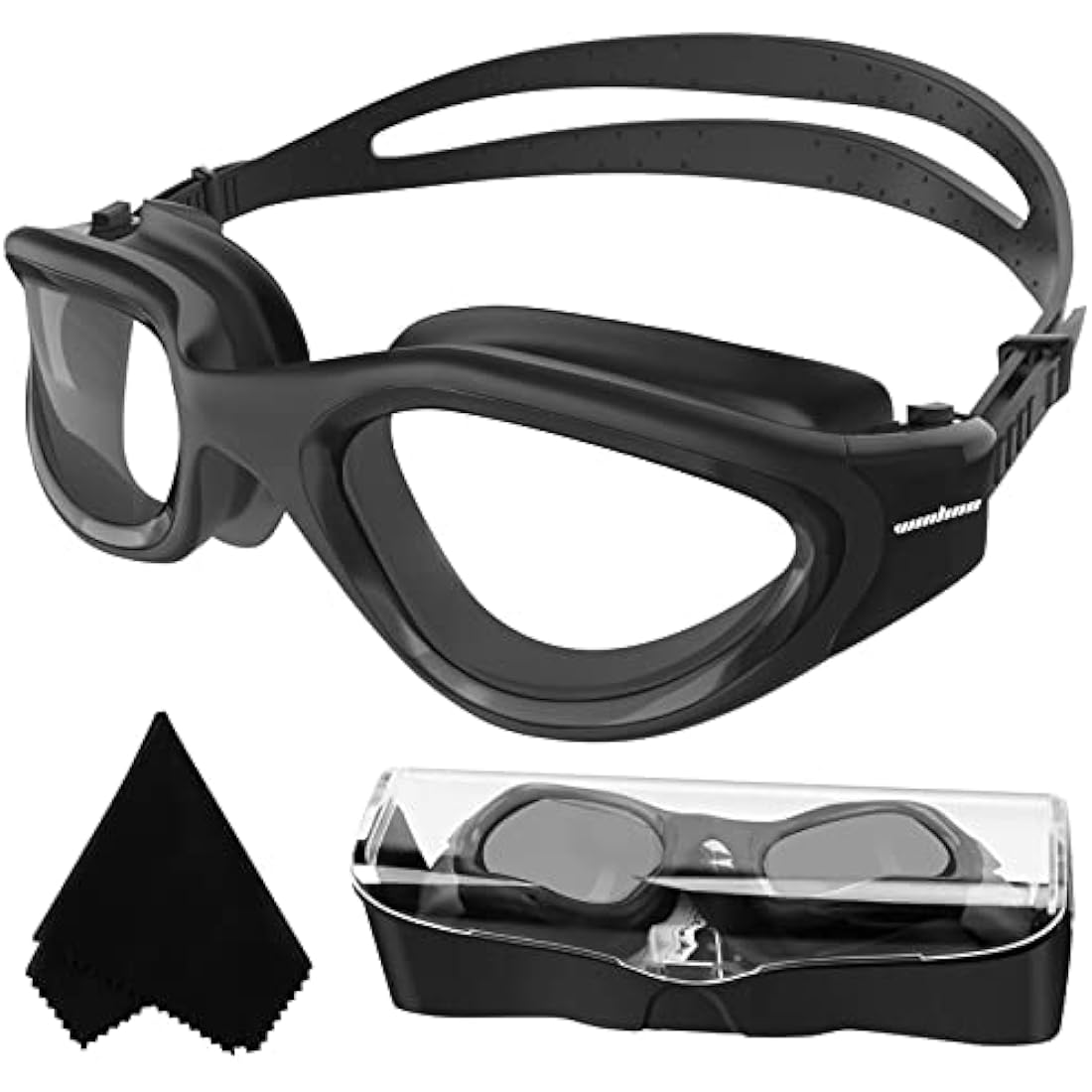 Adult Swimming Goggles,Polarized Open Water Goggles Swimming Anti Fog UV Protection No Leakage Clear Vision Easy to Adjust for Adults Men Women Teenagers