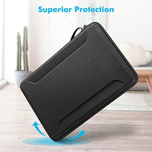 FINPAC Protective Laptop Hard Shell Sleeve Case for 13.6-inch MacBook Air M3/A3113 2024 M2/A2681 2022, Macbook Pro 14 2024-2021, 13.3" MacBook, Shockproof Carrying Bag Cover for 11" iPad Pro/Air 2024,