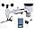 ECOWITT Weather Stations, 7-in-1 Outdoor Sensor Array Wireless Weather Station with Solar Powered, Weather App, Weather Server Indoor Gateway GW1100 for Home Garden GW1101